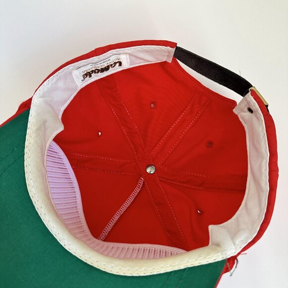 Vintage Wind Song Hat with Rope La Mode Leather Adjustable Strap Cap Made in USA - Picture 8 of 10